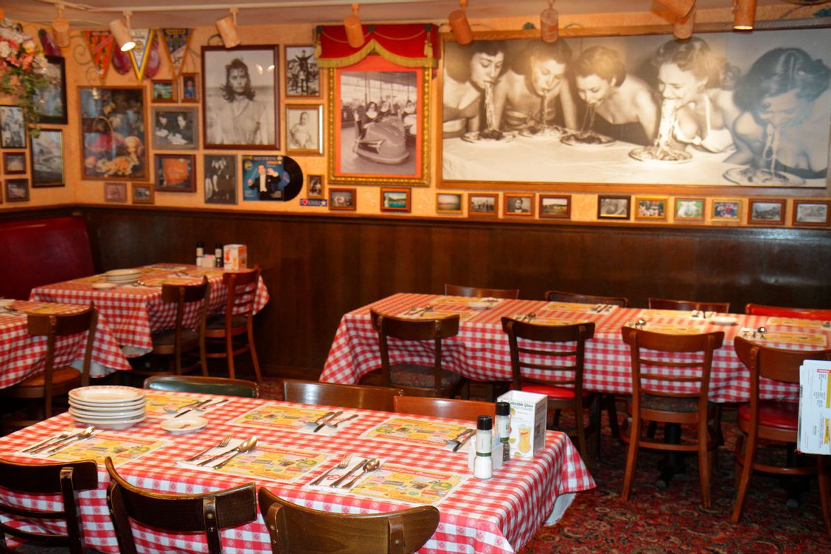 The interior of Buca di Beppo Italian Restaurant. (Jeff Greenberg/Universal Images Group via Getty Images)