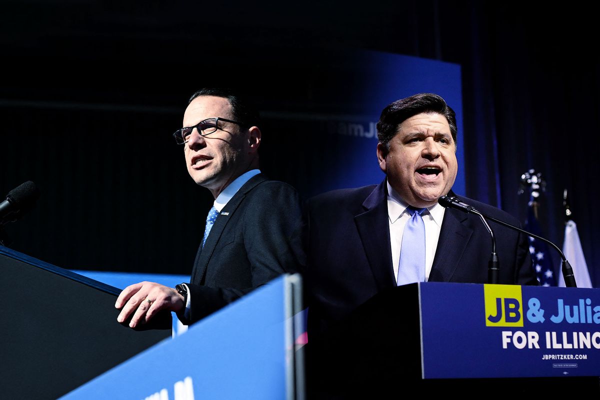 Josh Shapiro and JB Pritzker (Photo illustration by Salon/Getty Images)