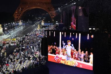 Philippe Katerine performance Olympics 2024 Opening Ceremony