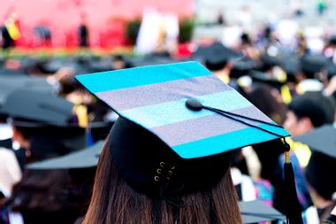 Transgender Flag Graduation Cap